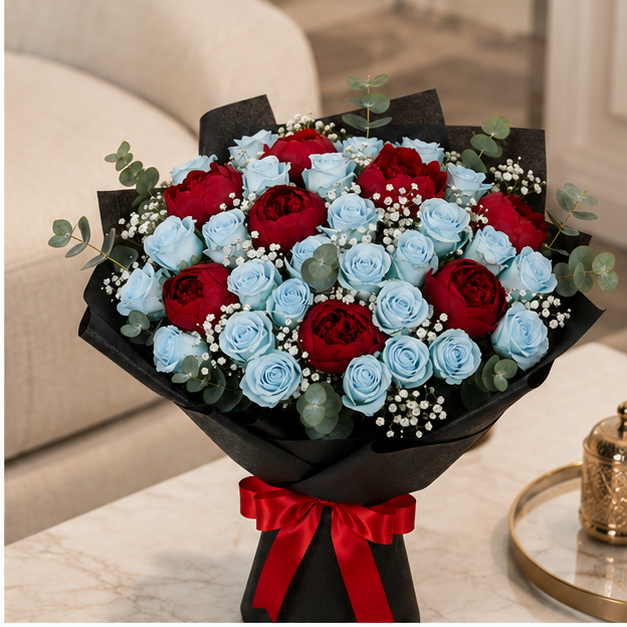 Sapphire Desire - Valentine's Special Bouquet