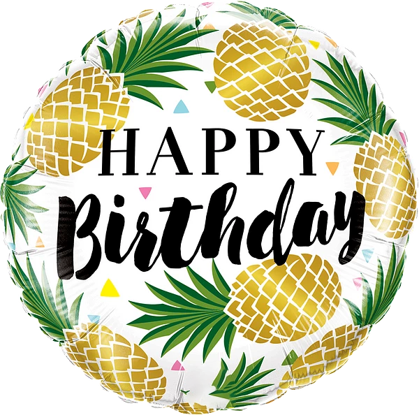 Birthday Golden Pineapple