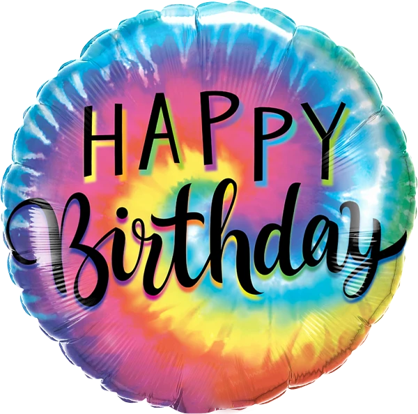 Birthday Tie Dye Swirls