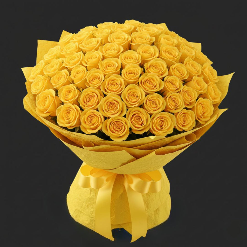 Yellow Affection for Her-151 Yellow Roses