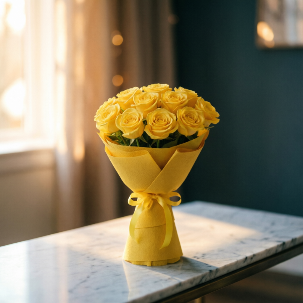 Her Desire-11 Yellow Roses