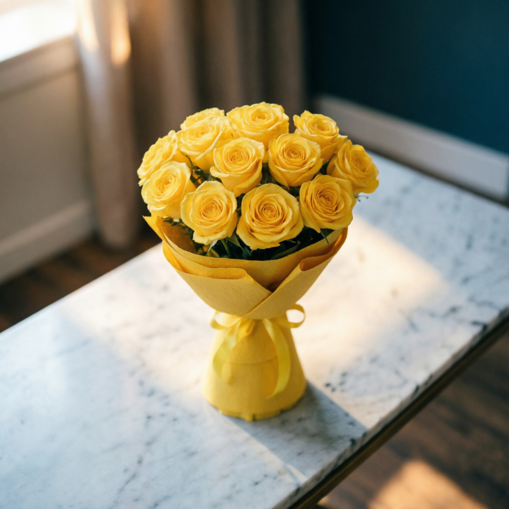 Her Desire-11 Yellow Roses