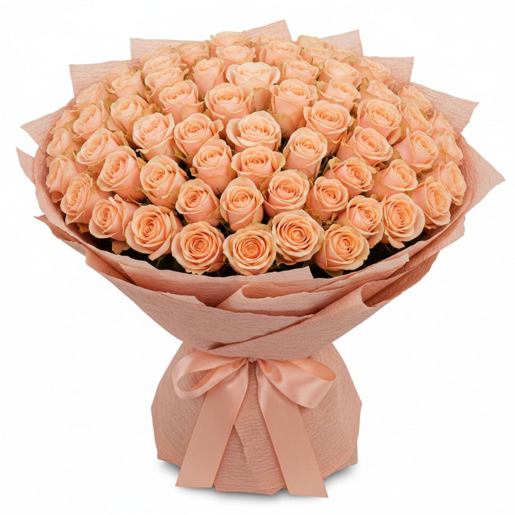 Joyful Blooms-200 Peach Roses