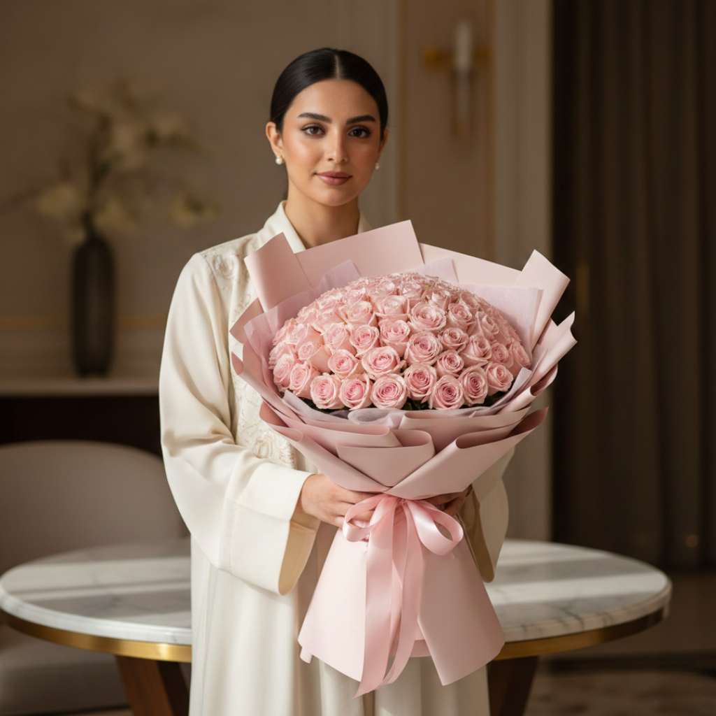 Friends in Bloom-200 Light Pink Roses