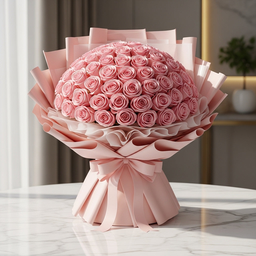 Friends in Bloom-200 Light Pink Roses