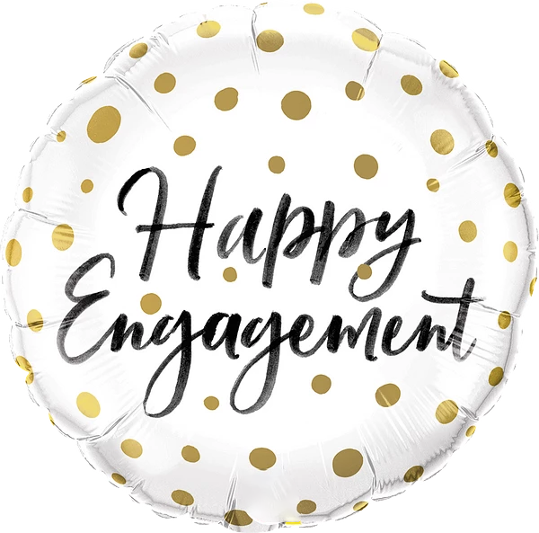 Happy Engagement Gold Dots