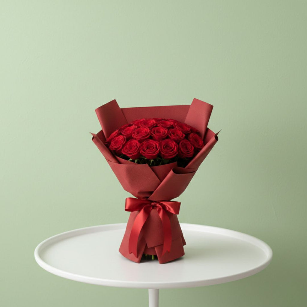 The Love Bouquet of 21 Red Roses