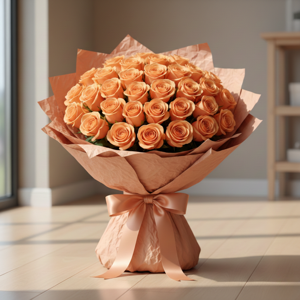 Eternal Blush-21 Peach Roses