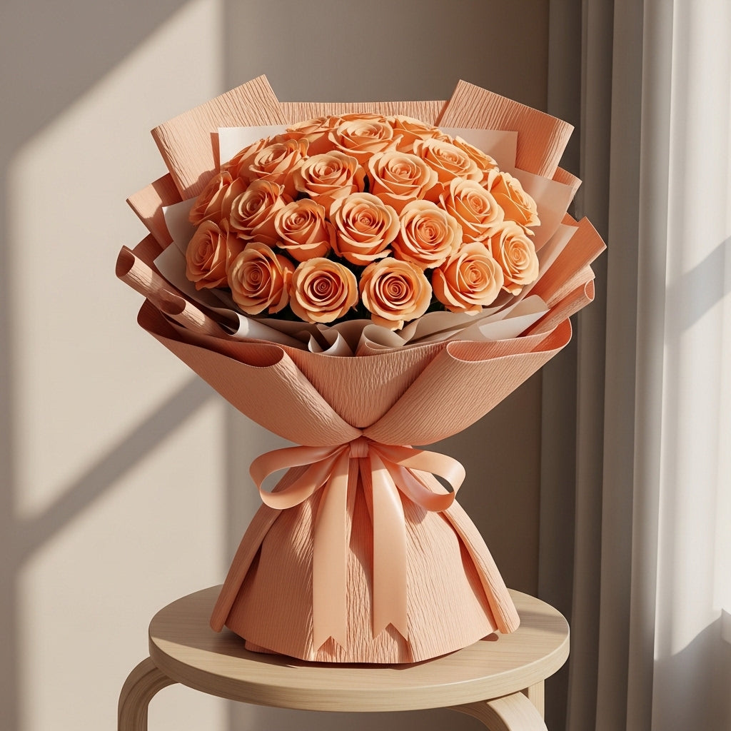 Eternal Blush-21 Peach Roses
