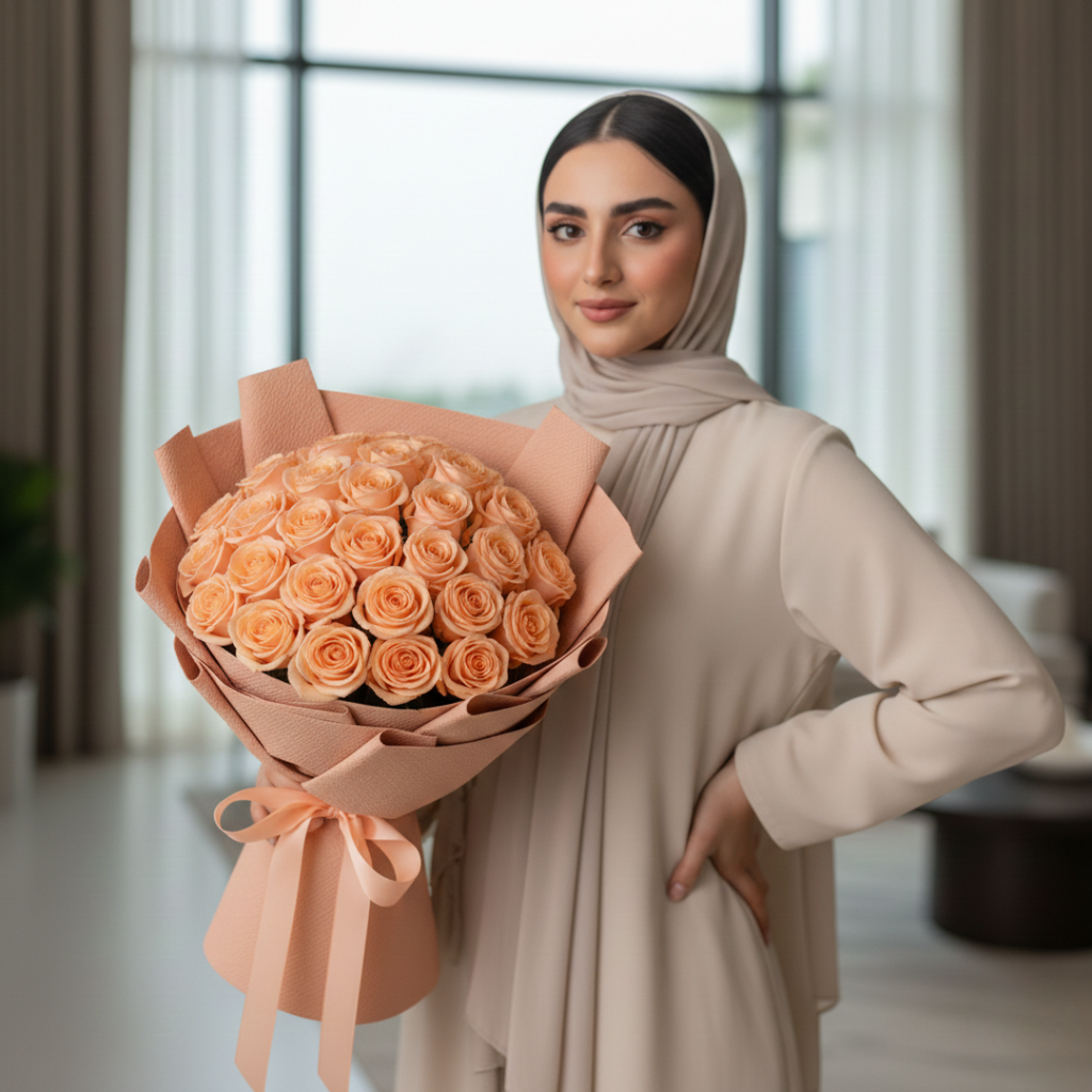 Eternal Blush-21 Peach Roses