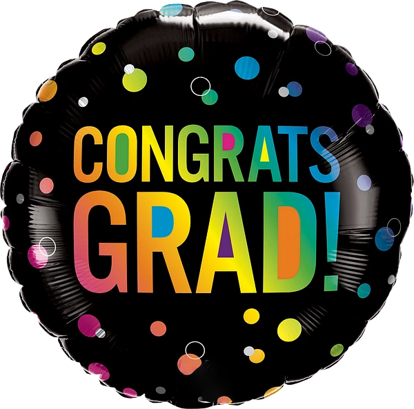 Congrats Grad Ombre Dots