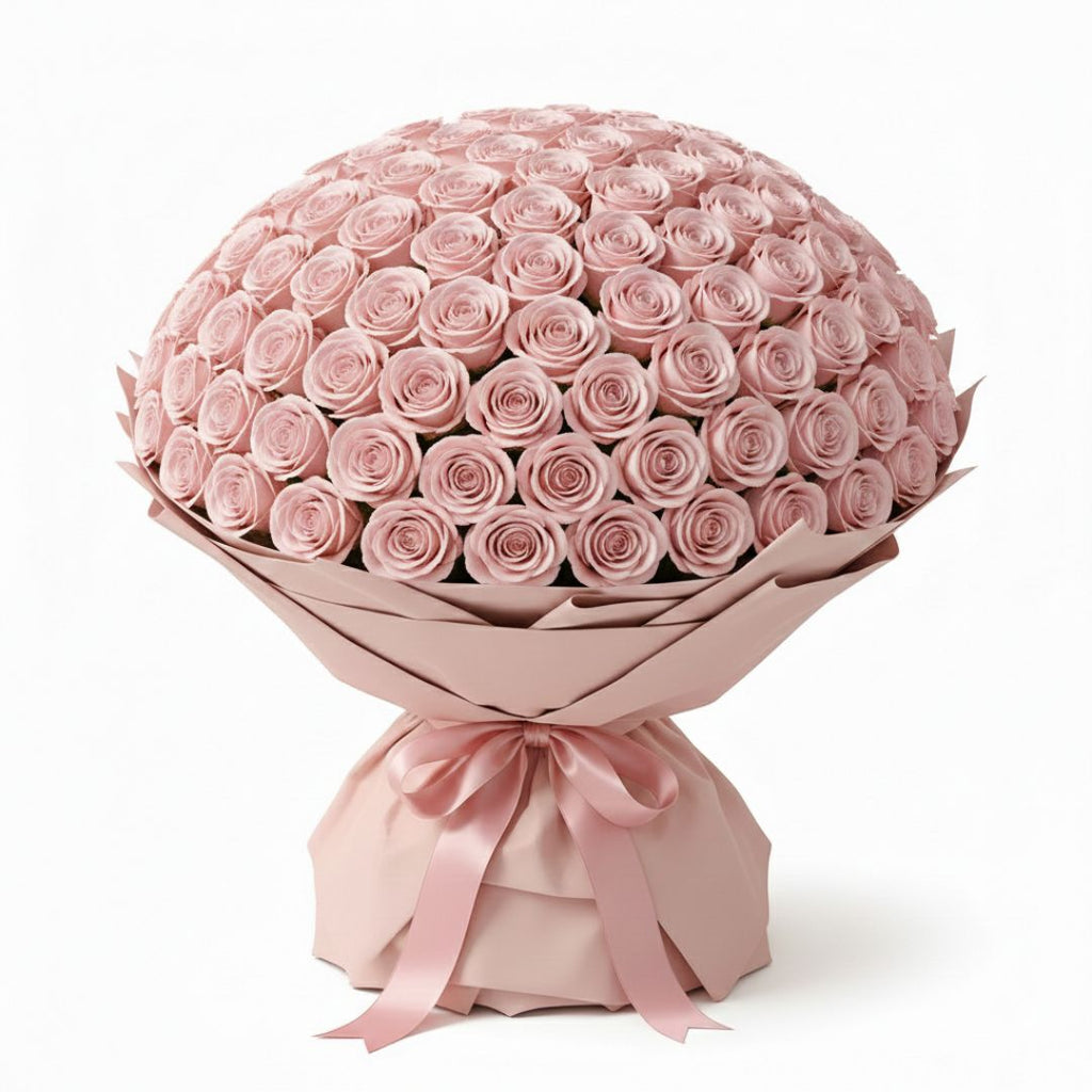 Sweet Surprise of 500 Light Pink Flowers For Her