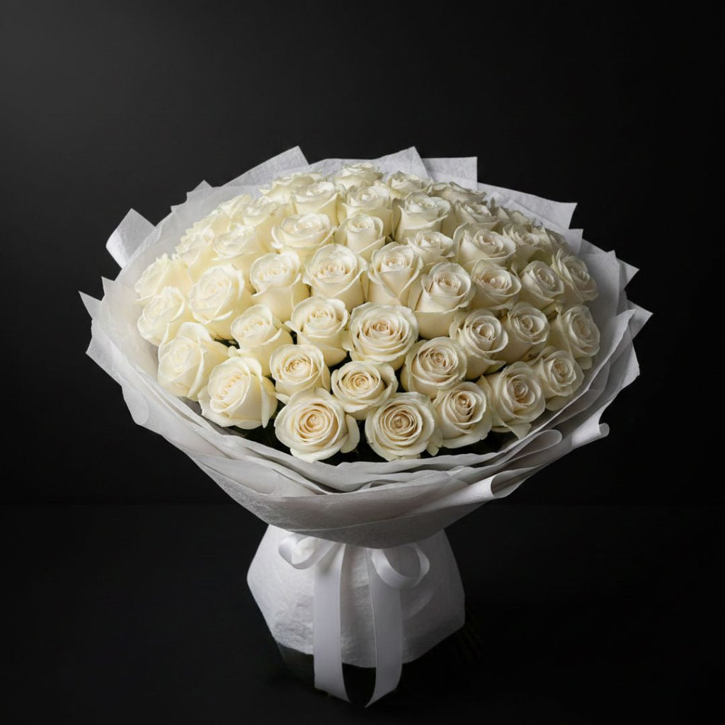Healing Harmony Bouquet of 71 White Roses