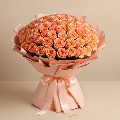 Blush of Memories-71 Peach Roses