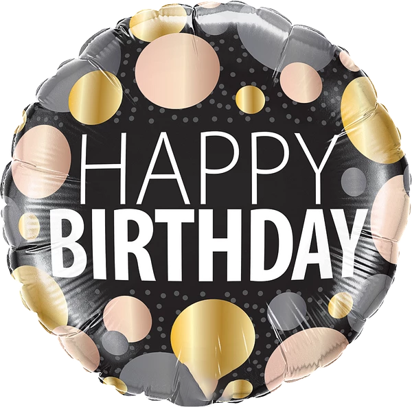 Birthday Big Metallic Dots