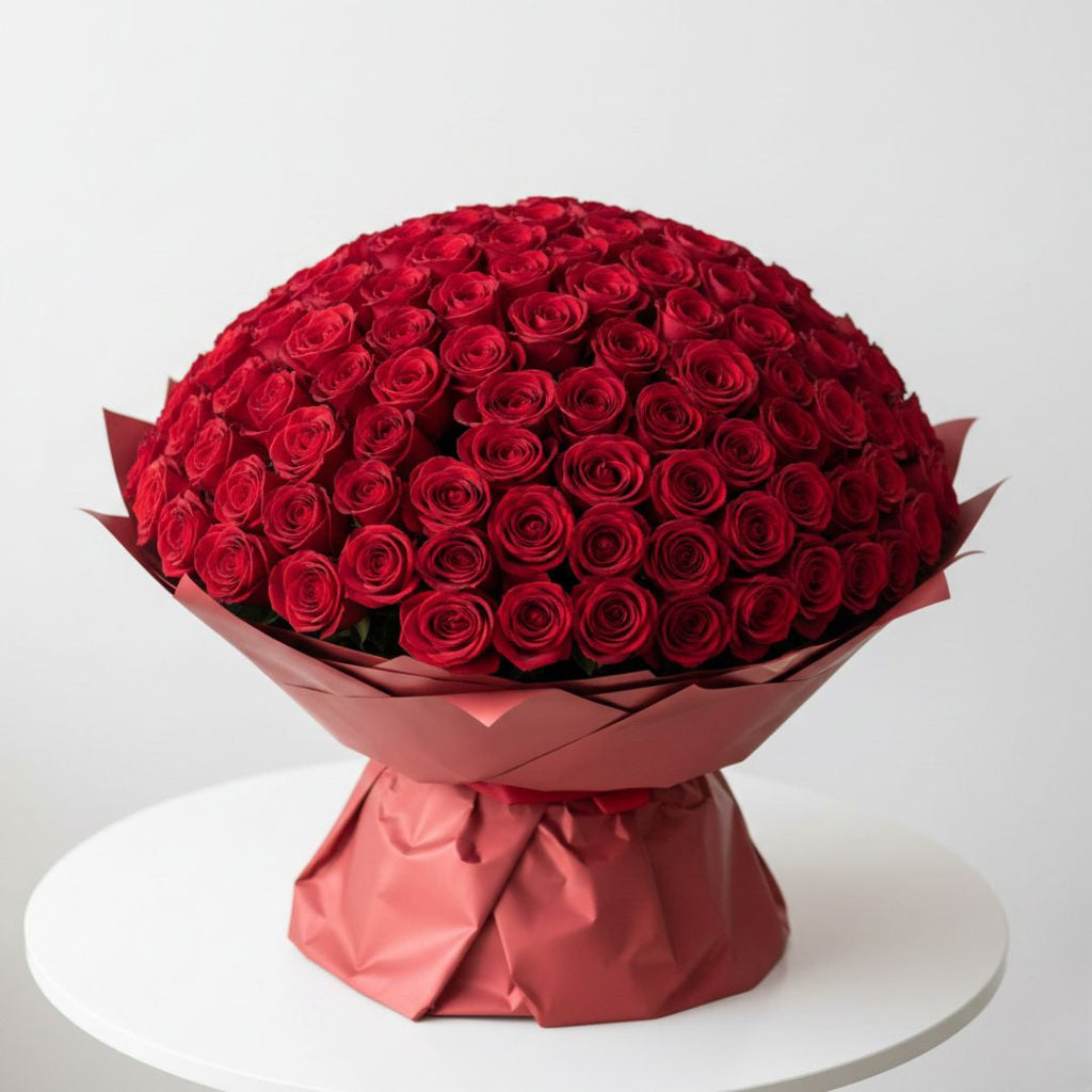 Be My Valentine - 500 Red Roses by Black Petals Flowers