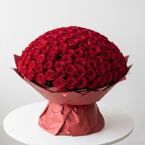 Be My Valentine - 500 Red Roses by Black Petals Flowers