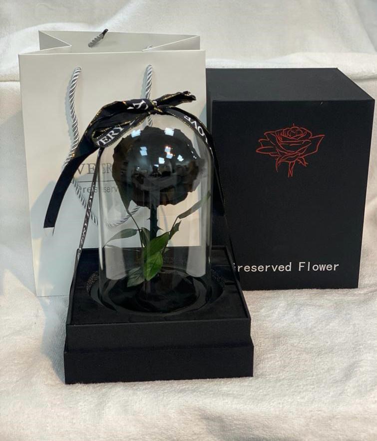 Dark Desire – Preserved Black Rose