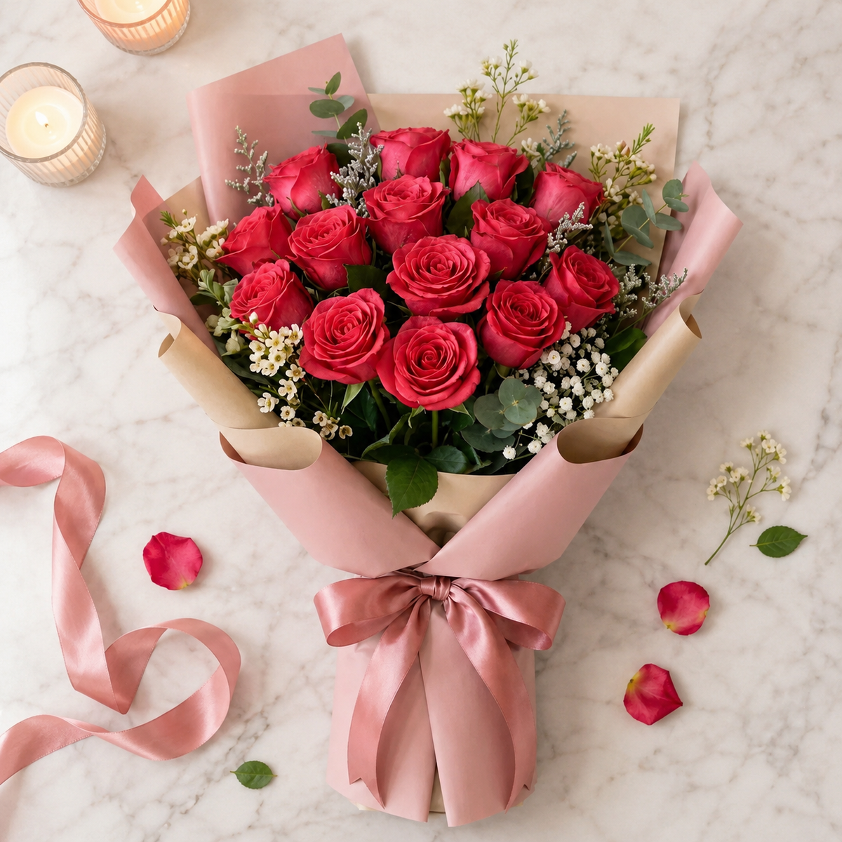 Blush Pink Rose Apology Bouquet