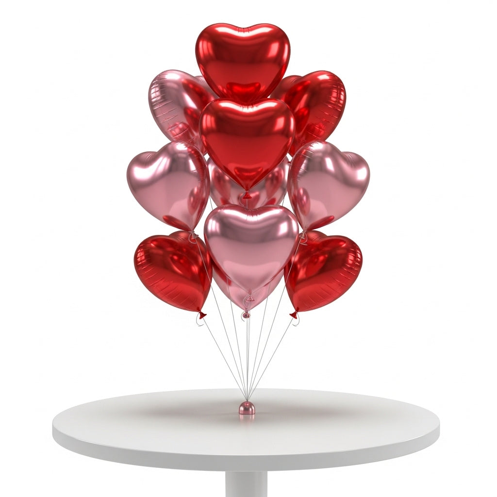 Blushing Hearts Balloon Set
