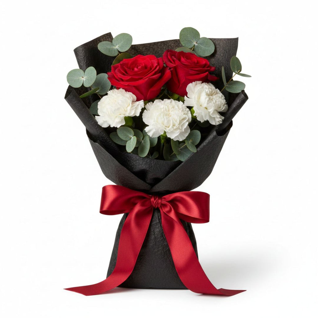 Bold Love Bouquet by Black Petals Flowers
