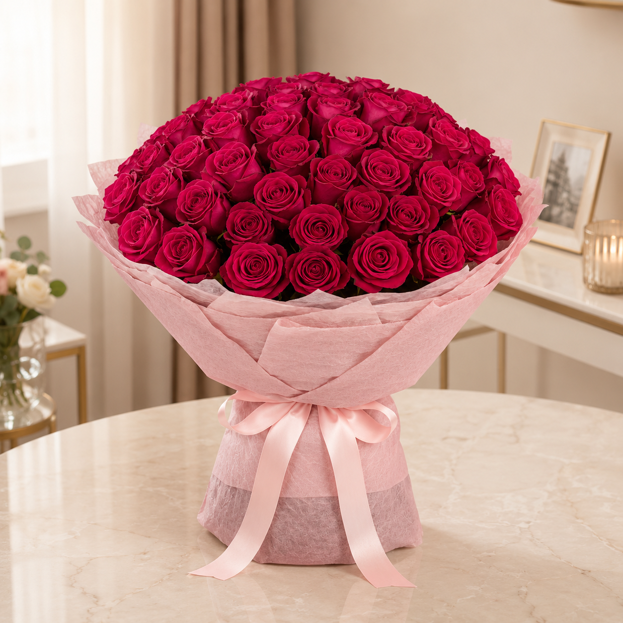 Majestic Pink for Her-71 Pink Roses