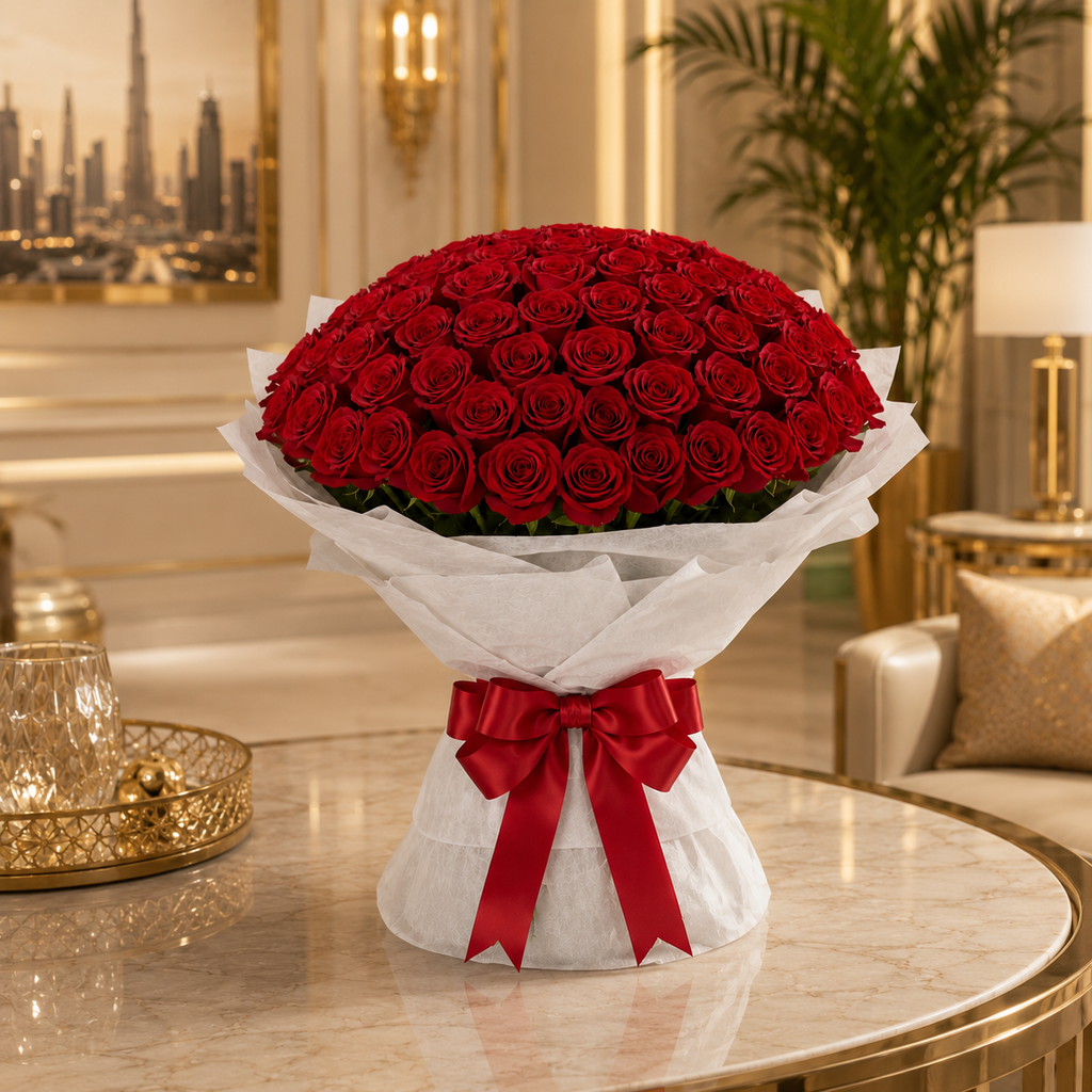 Anniversary Signature – 250 Red Roses Grand Bouquet