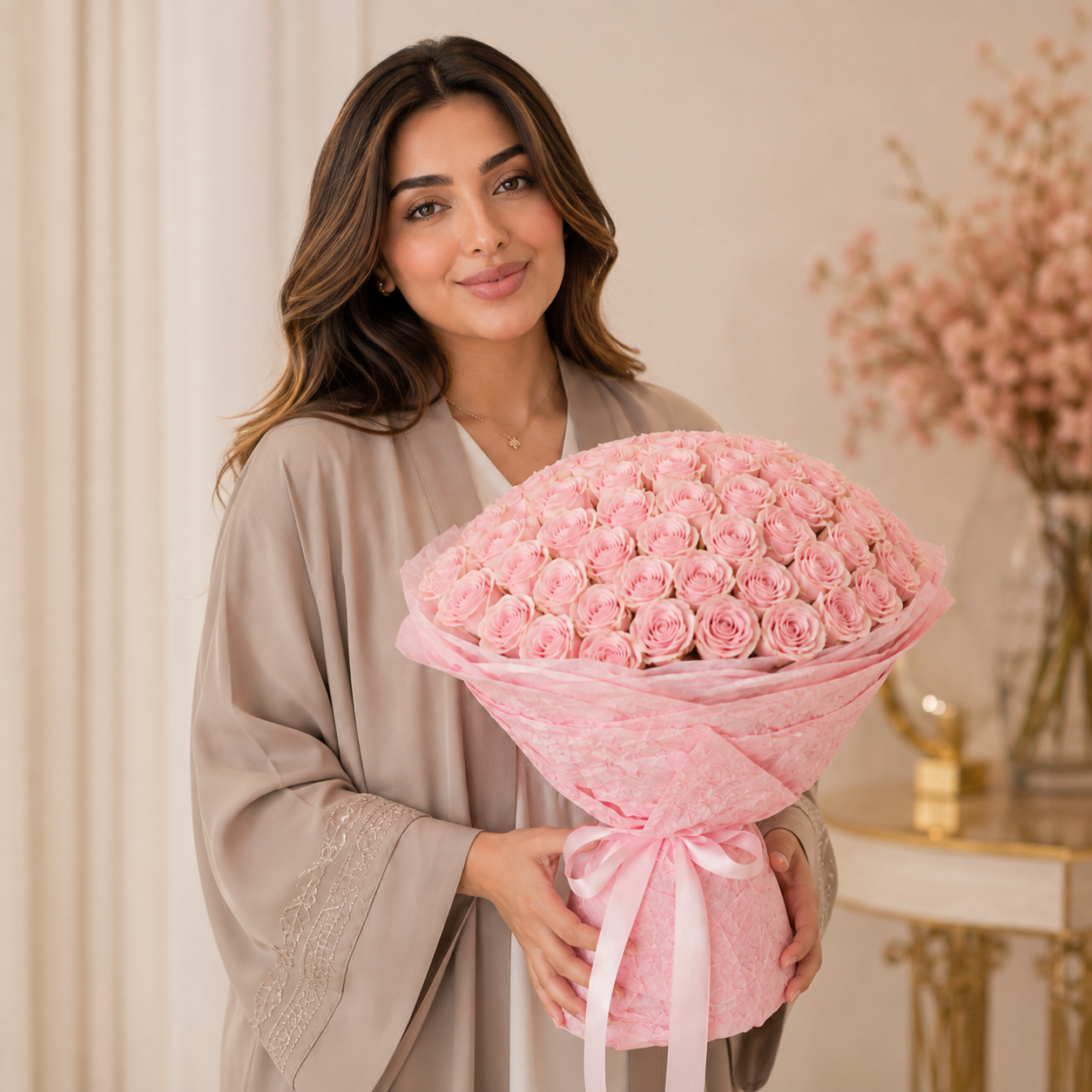 Rosy Wishes-101 Light Pink Roses