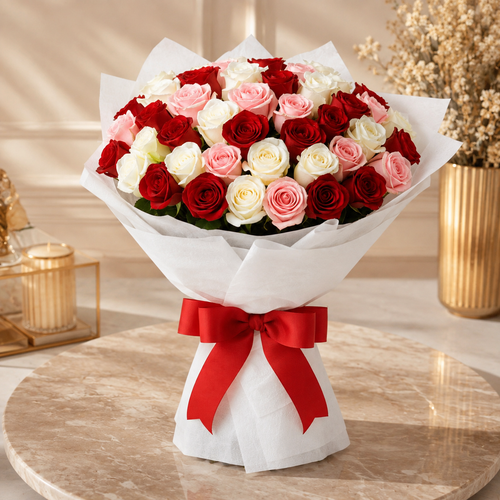 Always Yours – Anniversary Rose Arrangement