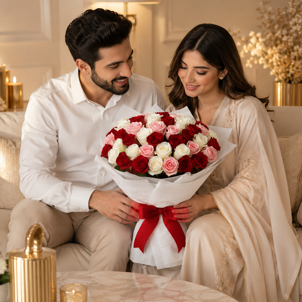 Always Yours – Anniversary Rose Arrangement