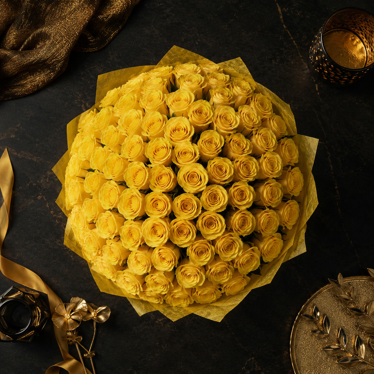 Warmth & Care-71 Yellow Roses
