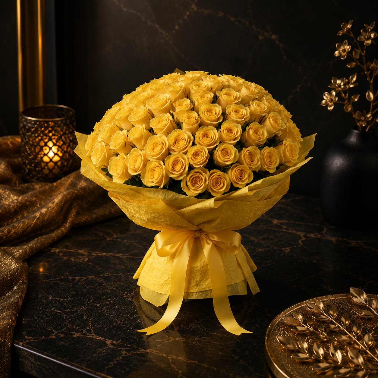 Warmth & Care-71 Yellow Roses