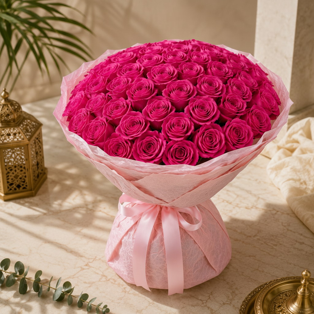 Healing Blush of 101 Pink Roses