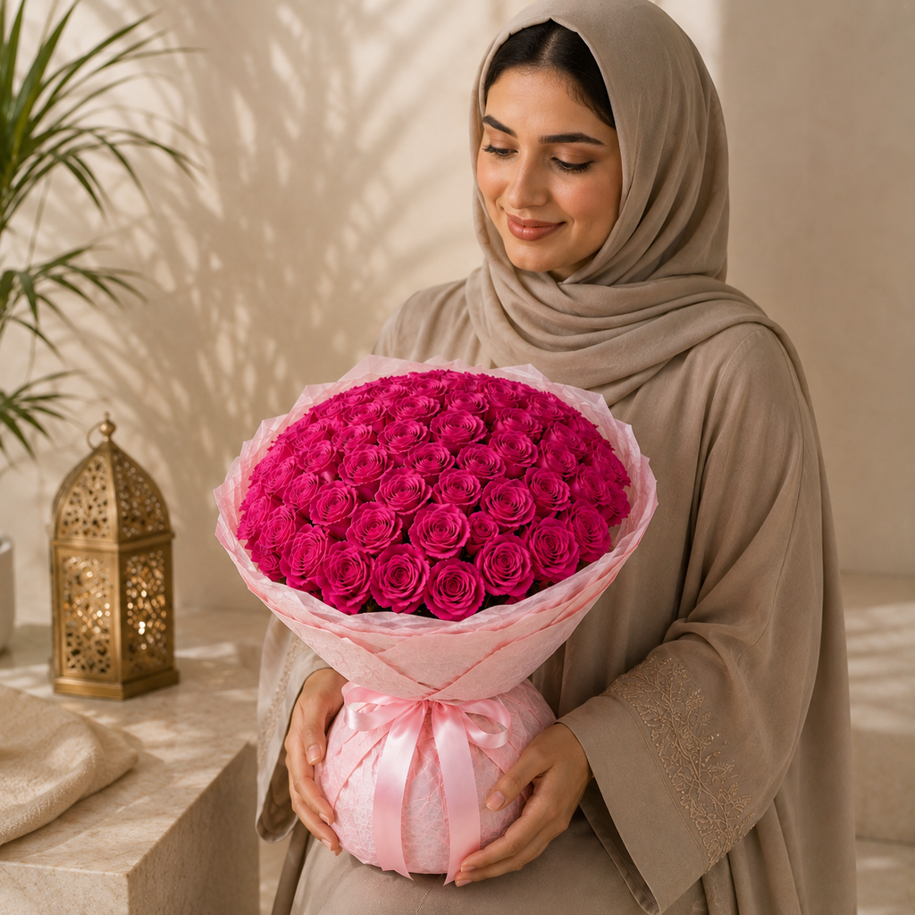 Healing Blush of 101 Pink Roses