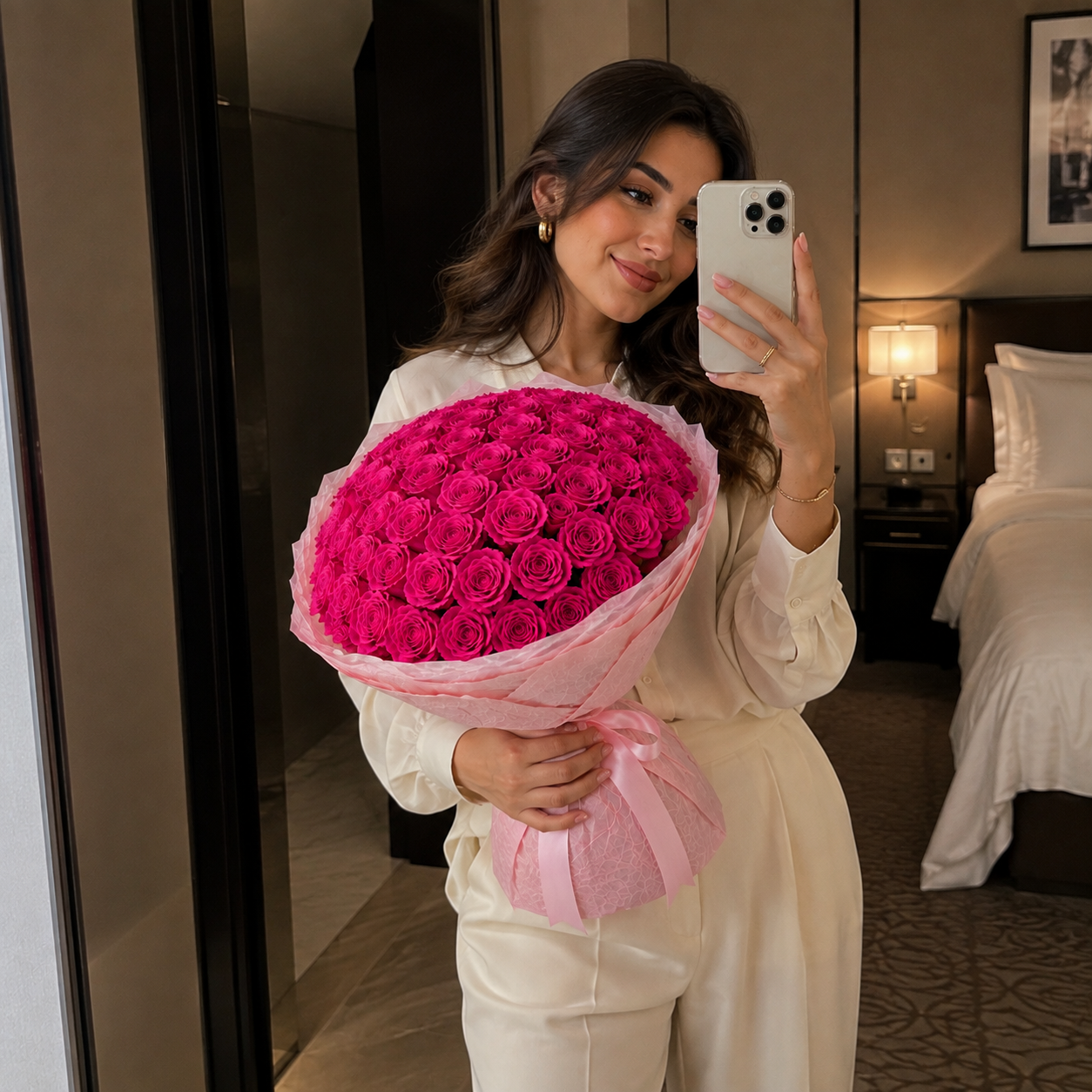 Healing Blush of 101 Pink Roses