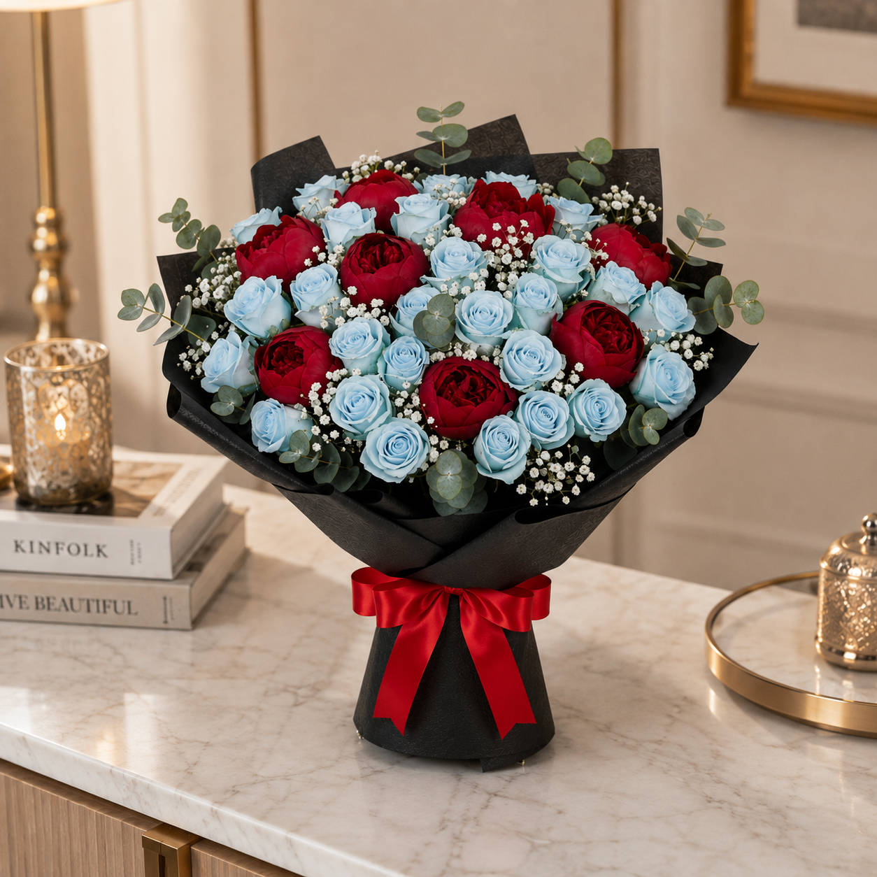 Sapphire Desire - Valentine's Special Bouquet