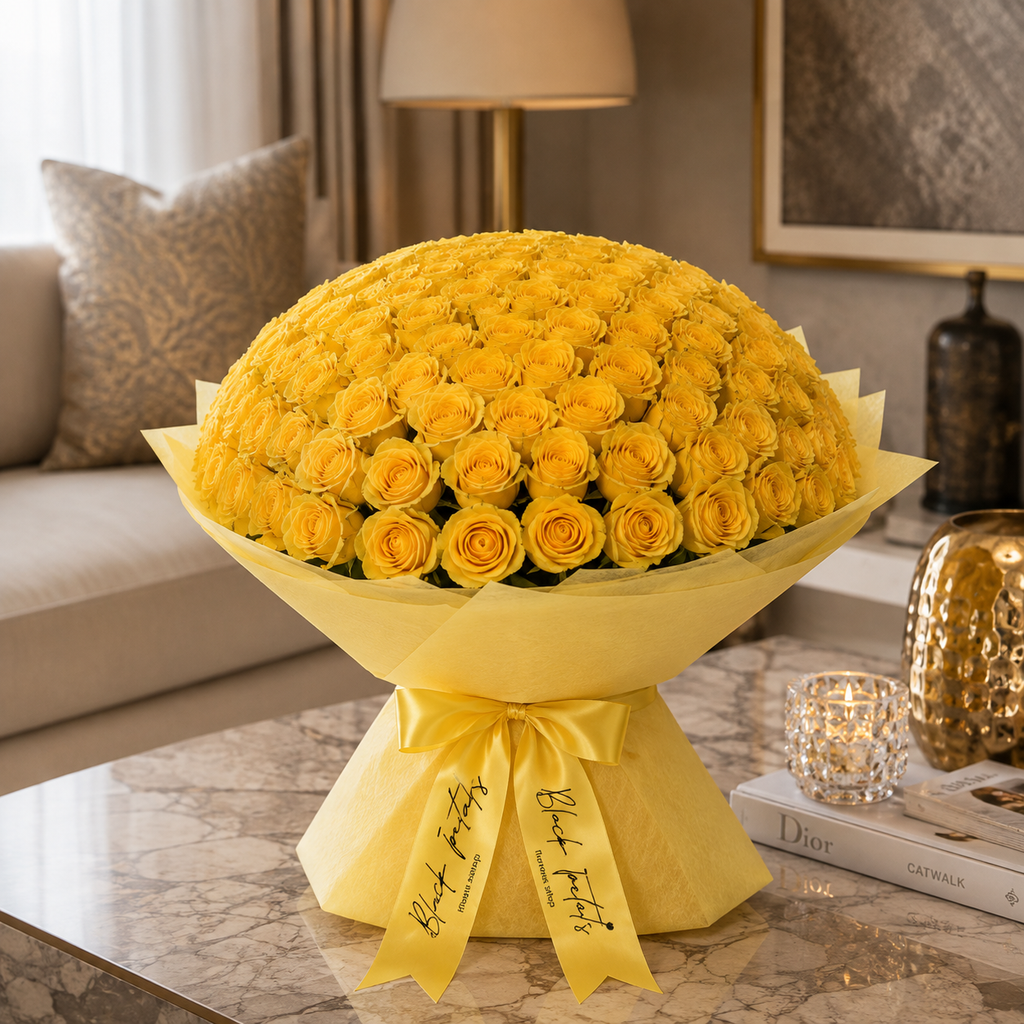 Golden Achievement-300 Yellow Roses