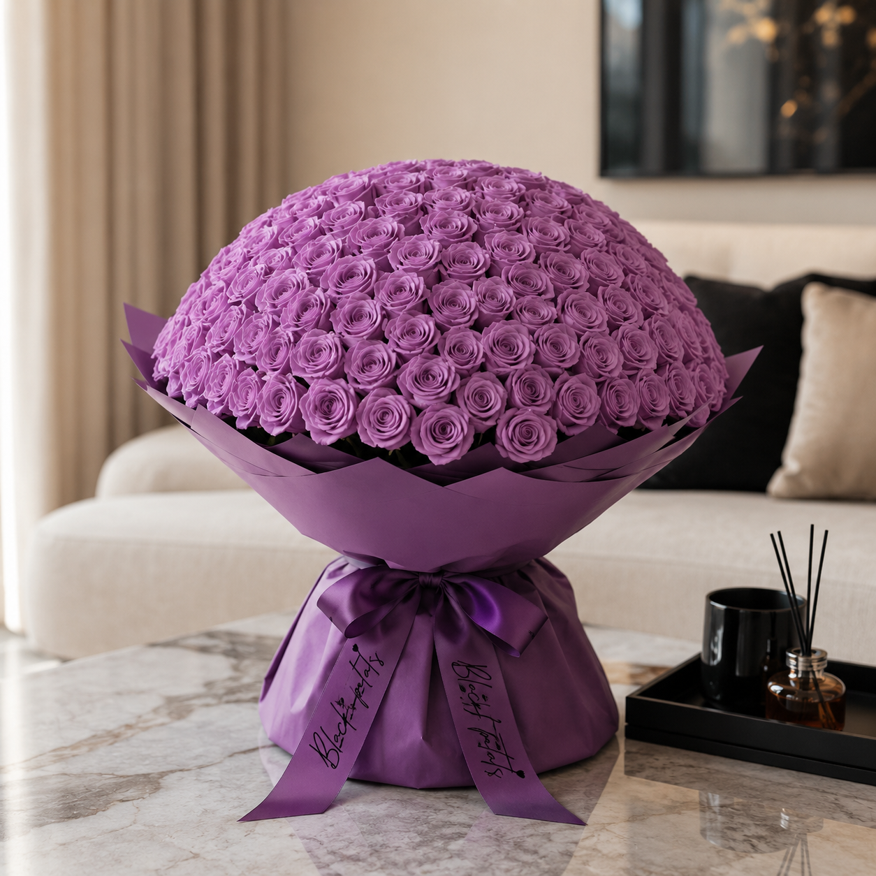 Royal Romance-500 Purple Roses
