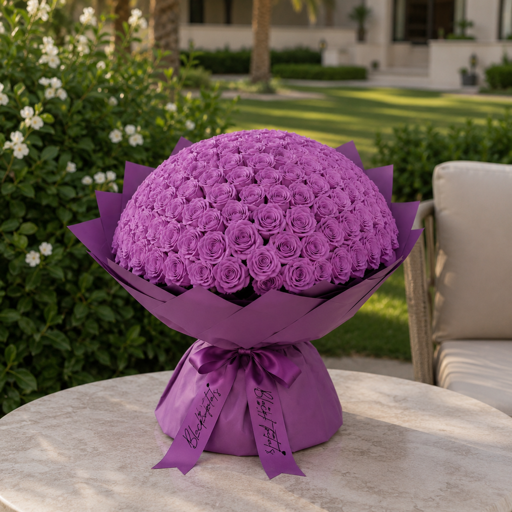 Royal Romance-500 Purple Roses