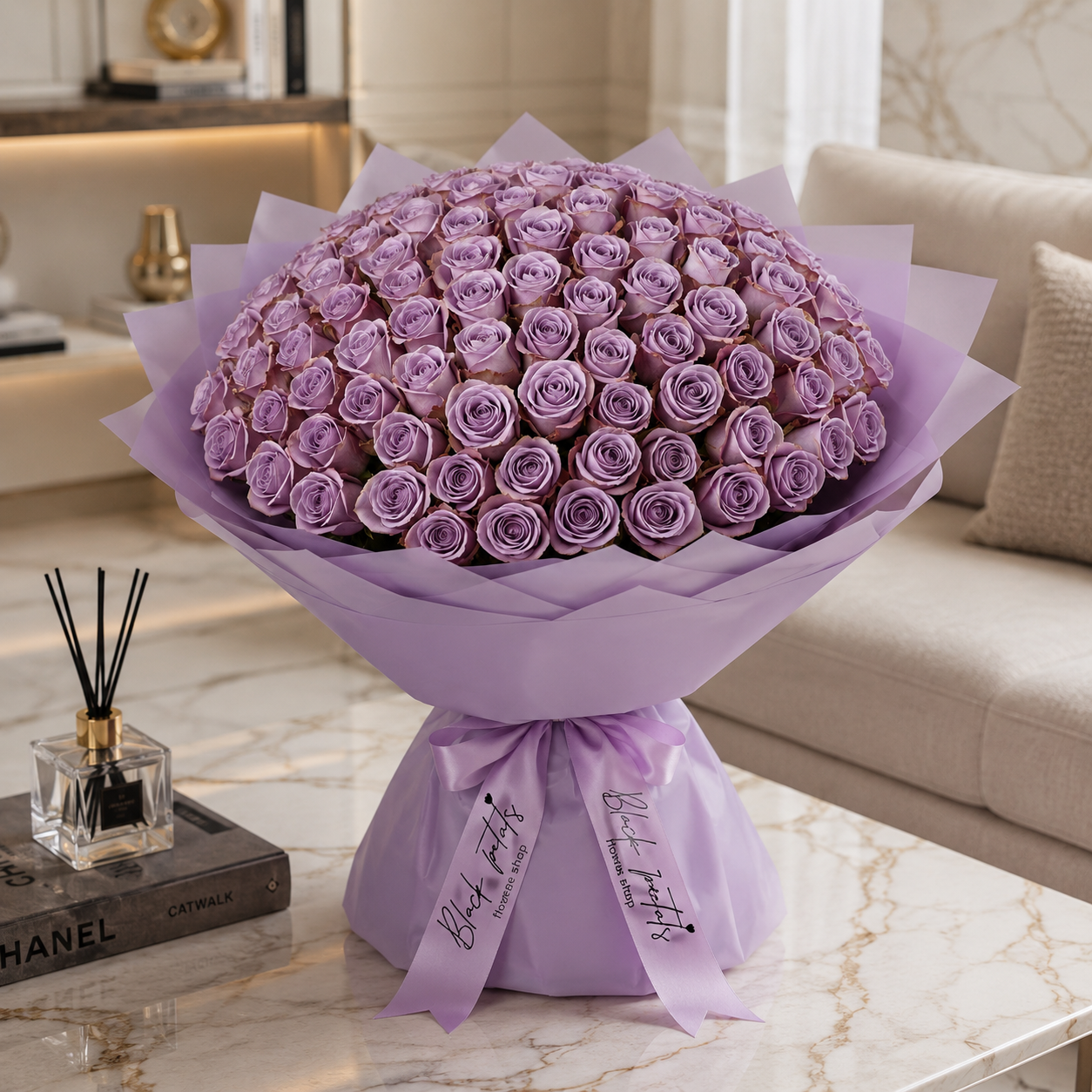 Purple Triumph-300 Purple Roses
