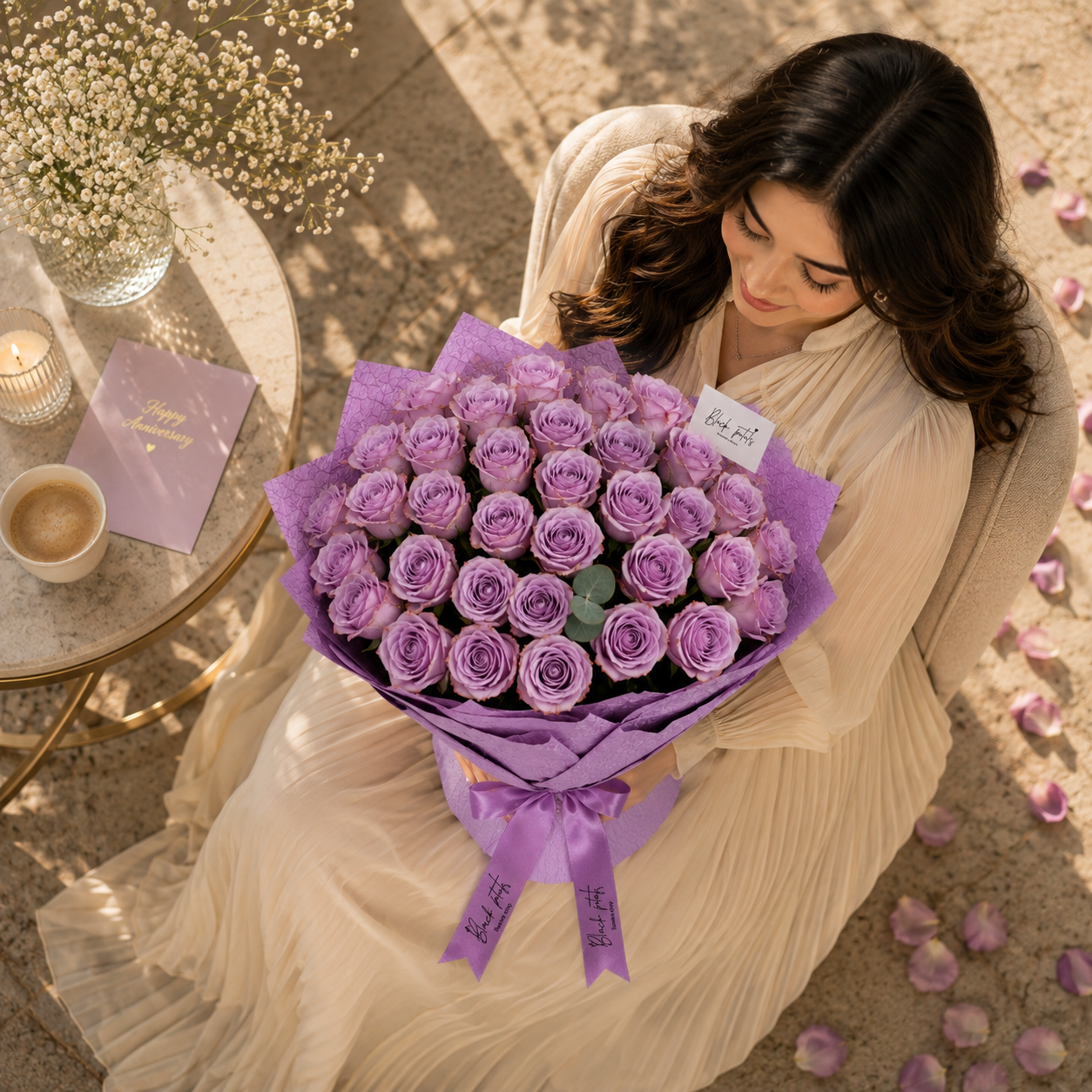 Little Violet Miracle-51 Purple Roses