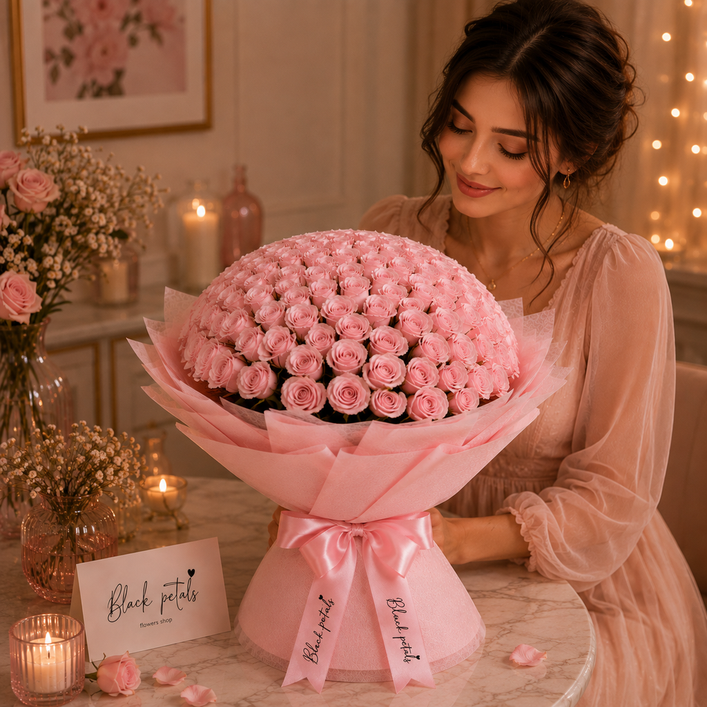 Welcome Little One-300 Light Pink Roses