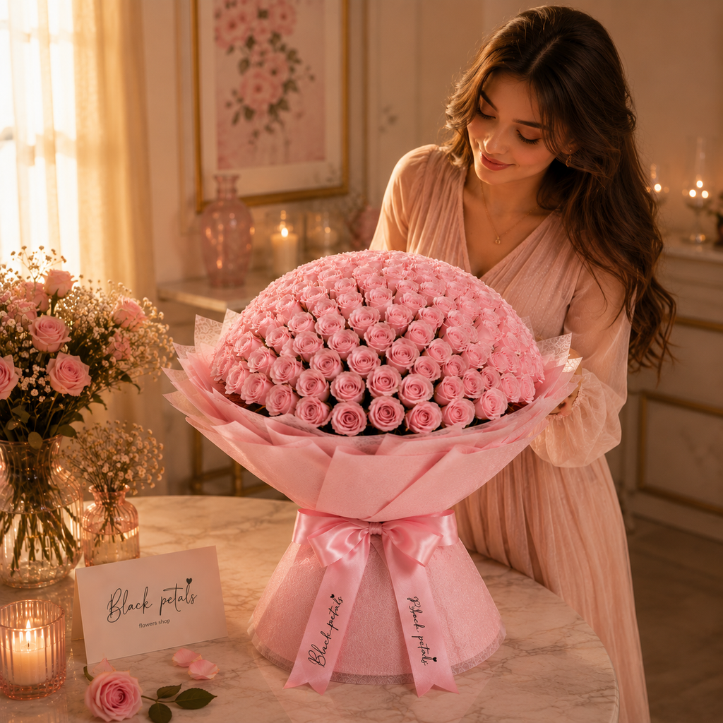 Welcome Little One-300 Light Pink Roses