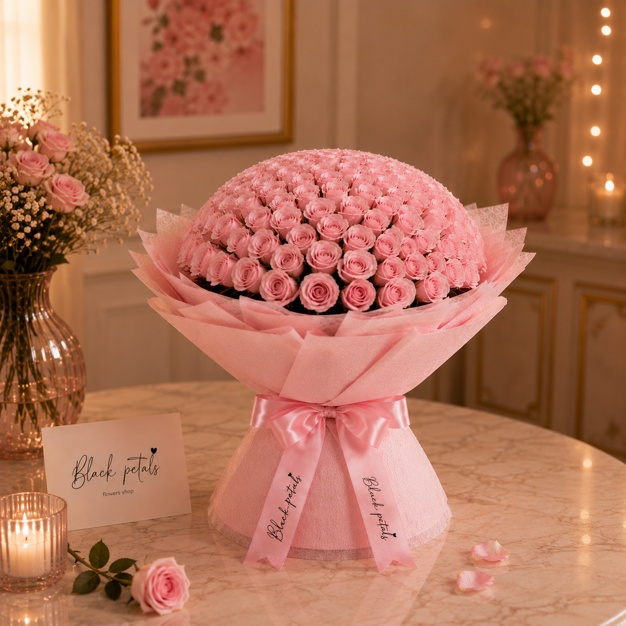 Welcome Little One-300 Light Pink Roses