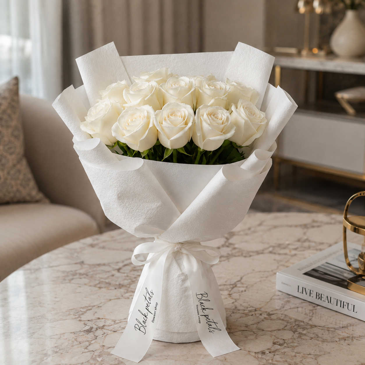 Love in Silence - 11 White Roses