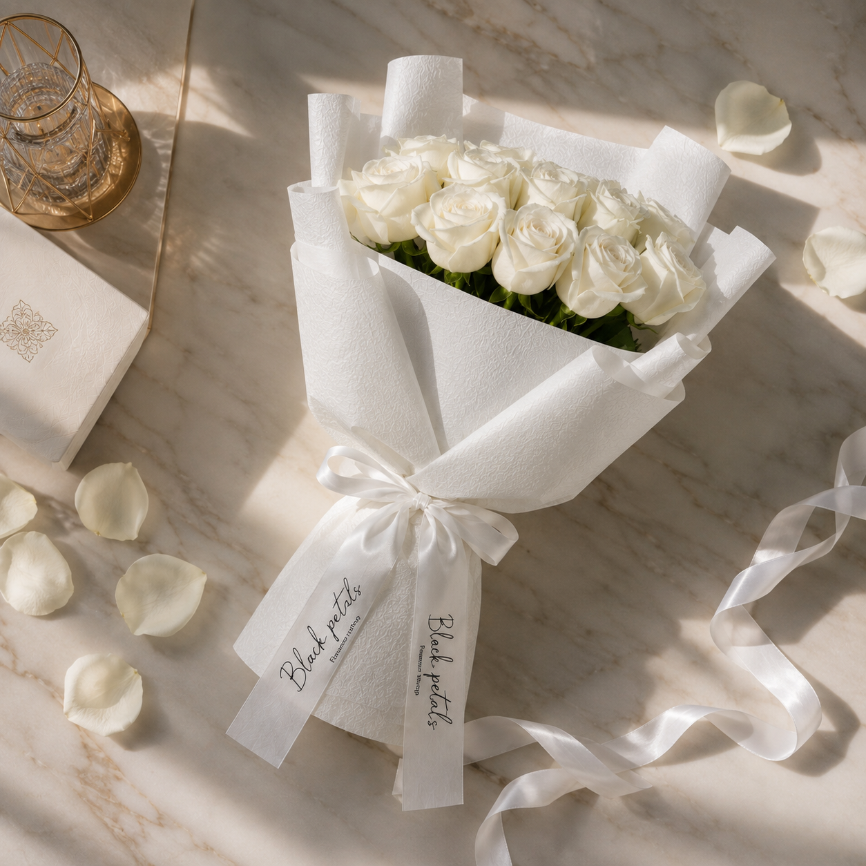 Love in Silence - 11 White Roses