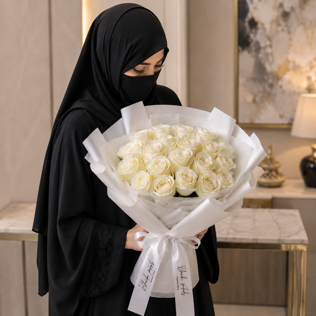 White Romance - 21 White Roses