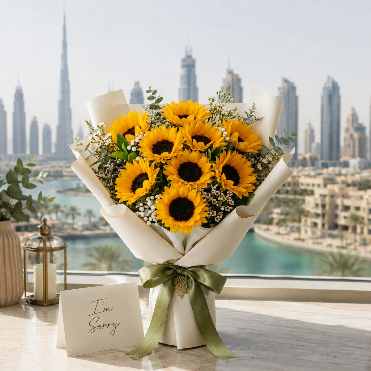 Cheerful Sunflower I'm Sorry Bouquet
