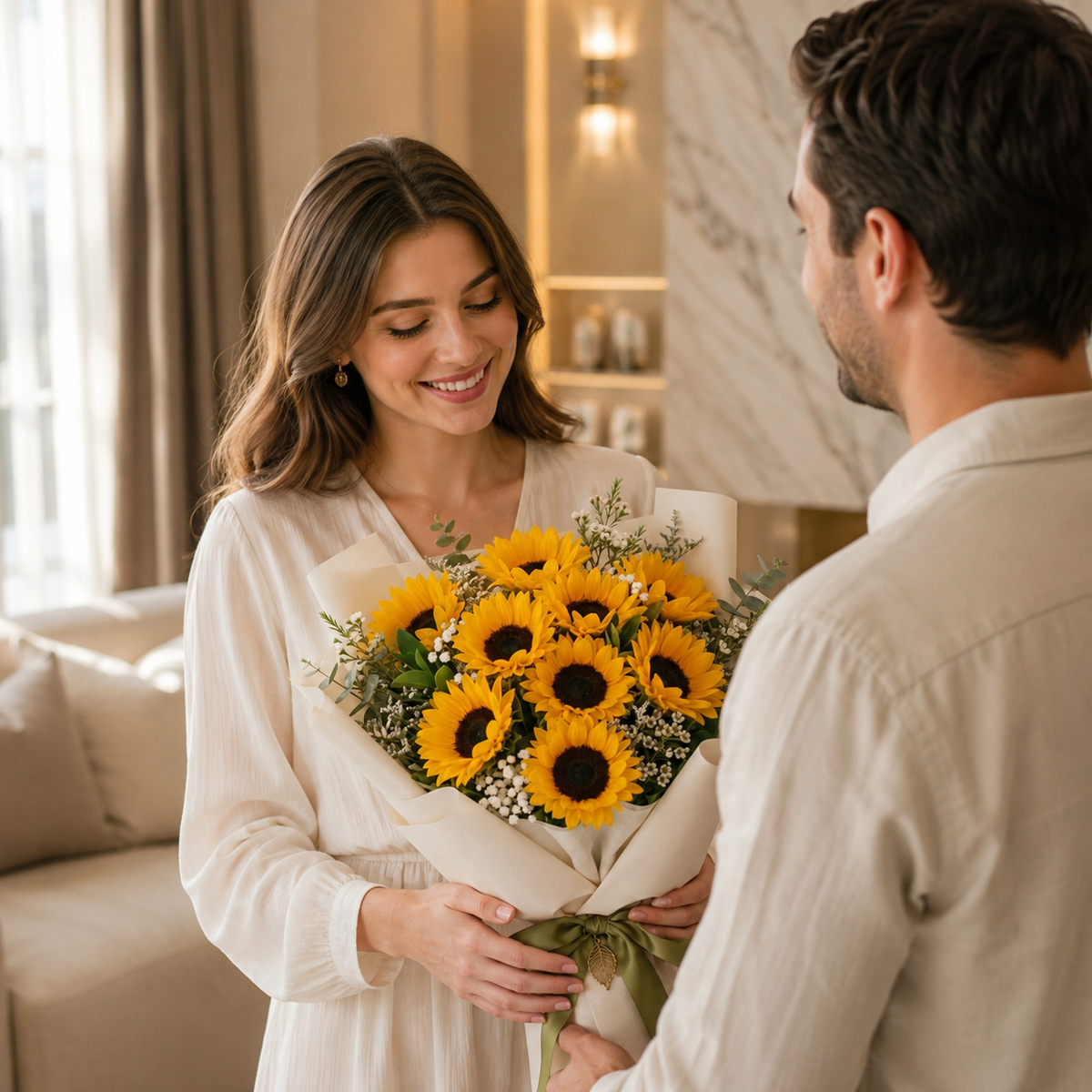 Cheerful Sunflower I'm Sorry Bouquet
