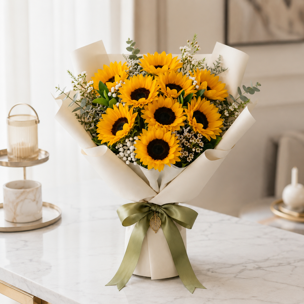 Cheerful Sunflower I'm Sorry Bouquet